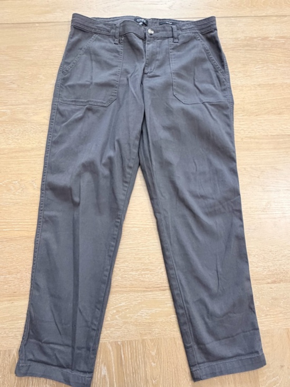 Jones New York Men's Brown Straight-Leg Chinos